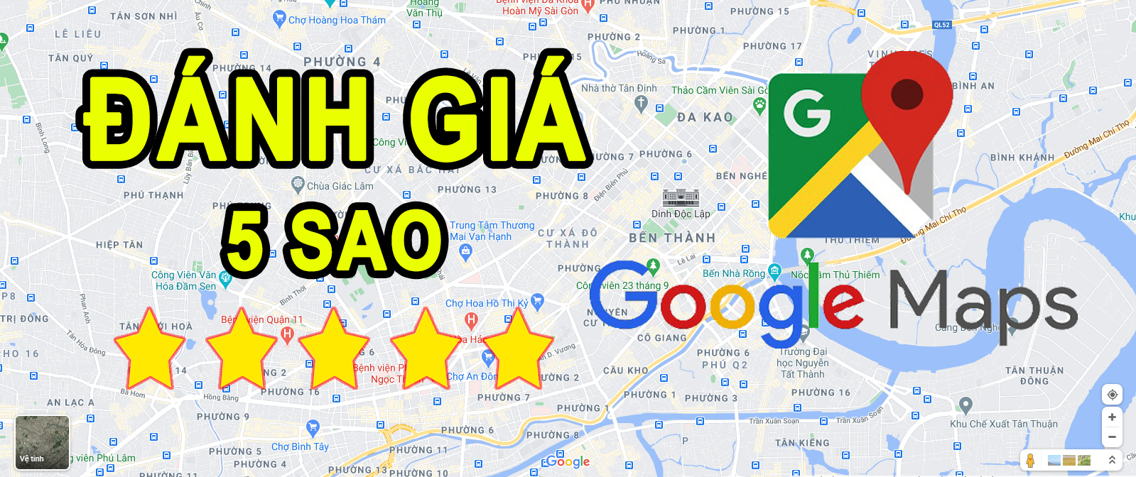 Dịch Vụ Đánh Giá Review 5 Sao Google Maps Uy Tín - Tigobiz